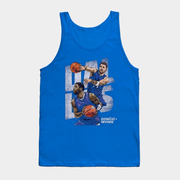 Kyrie Irving & Luka Doncic Dallas Duo Tank Top by danlintonpro